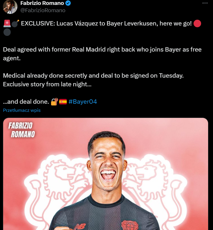 HERE WE GO! Lucas Vazquez ma NOWY KLUB!